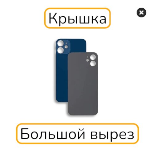 Задняя крышка iPhone 12 mini копия 1:1 синий