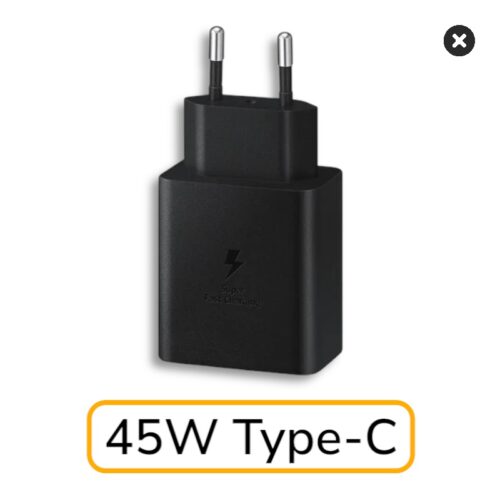 Сетевое зарядное устройство Samsung EP-T4510 Type-C входом 45W (цвет: Black), Оригинал